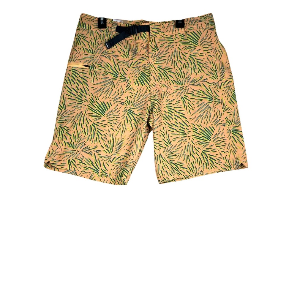 Prana Rock Shock Boardshort Aura Glow Fronds Orange Green‎ Mens 30 1969331 NEW